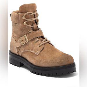 All Saints Paulina Suede Buckle Boots